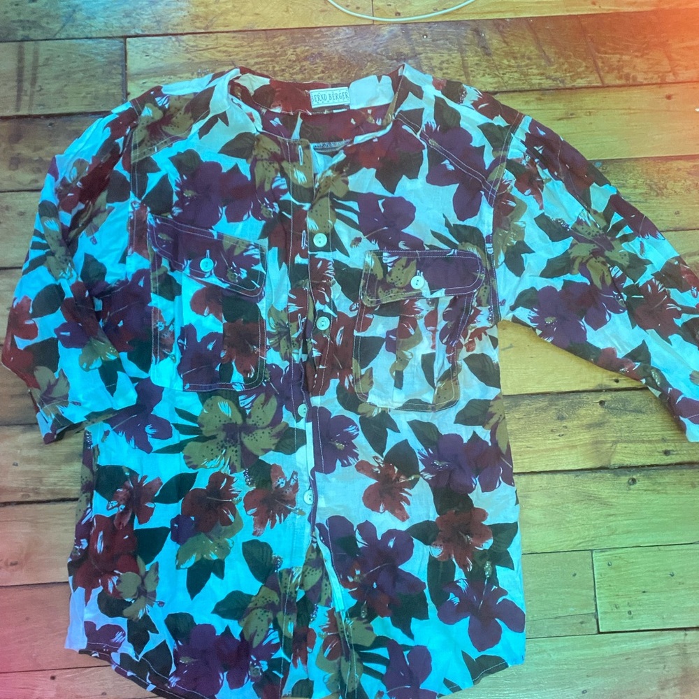 Floral Bernd Berger vintage button down